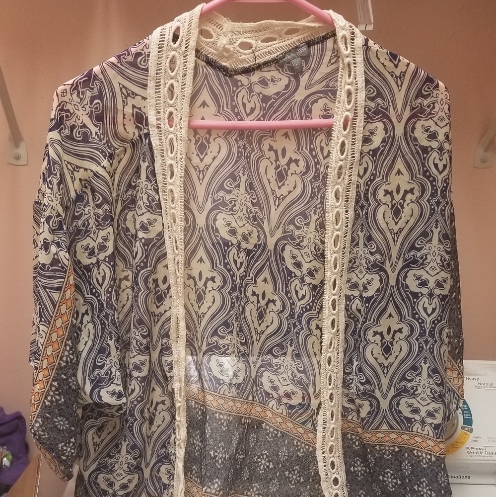 Sheer poncho